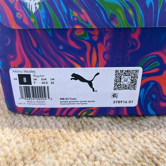 Puma MELO basketball shoes size 8 - Picture 2 of 5